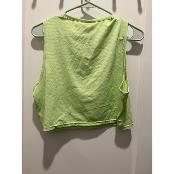 Gymshark Women's Medium M  Training Crop Tank Top Green - Picture 4 of 4
